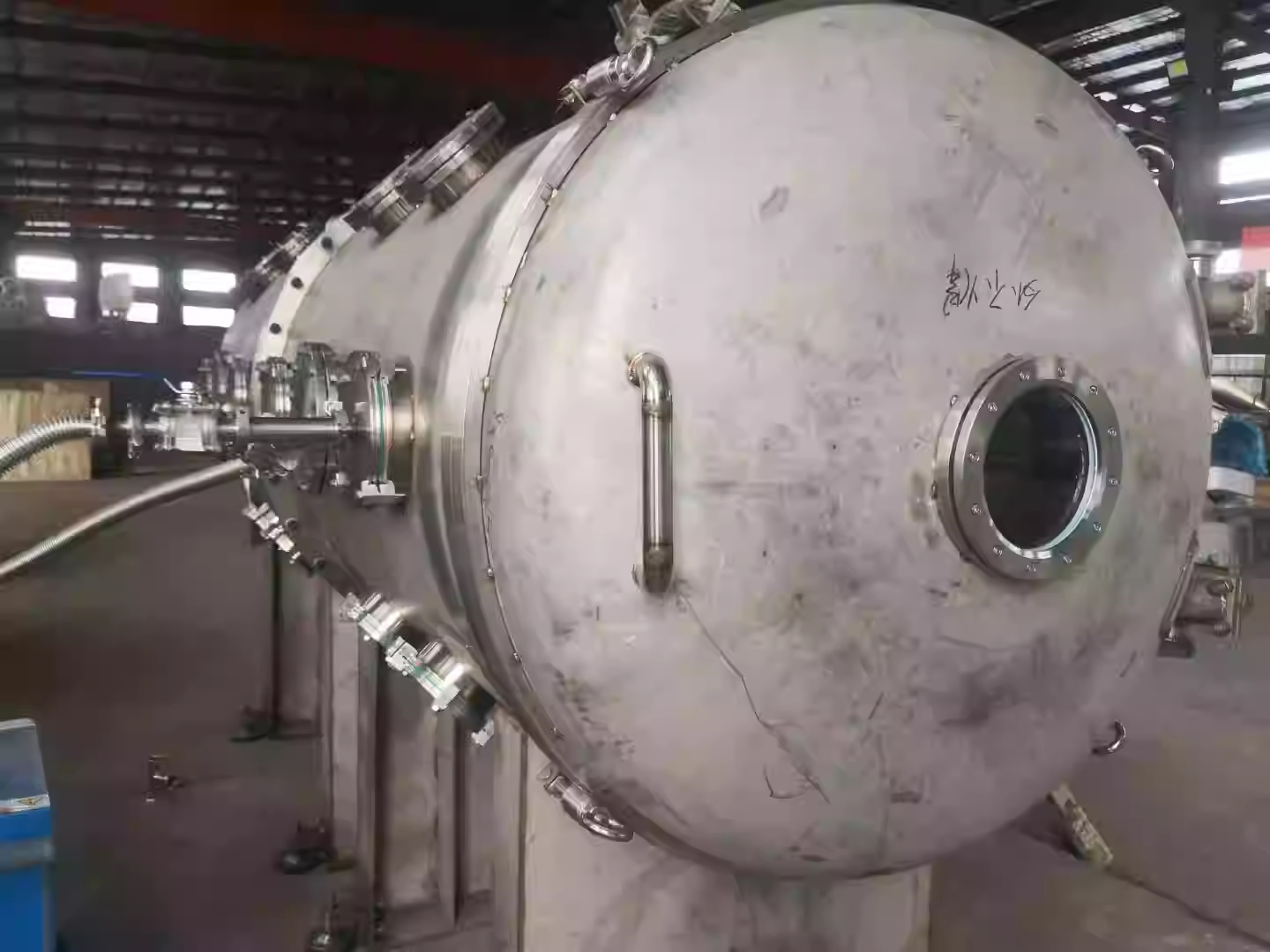 Stainless steel high vacuum chamber negative pressure container helium leak detection vacuum chamber experimental vacuum box vertical-horizontal cavity